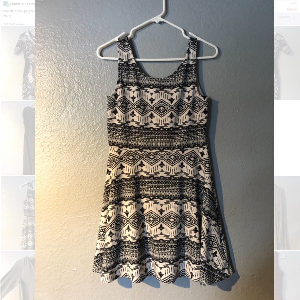 Black and white dress